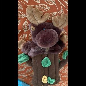 Moose in tree hand puppet